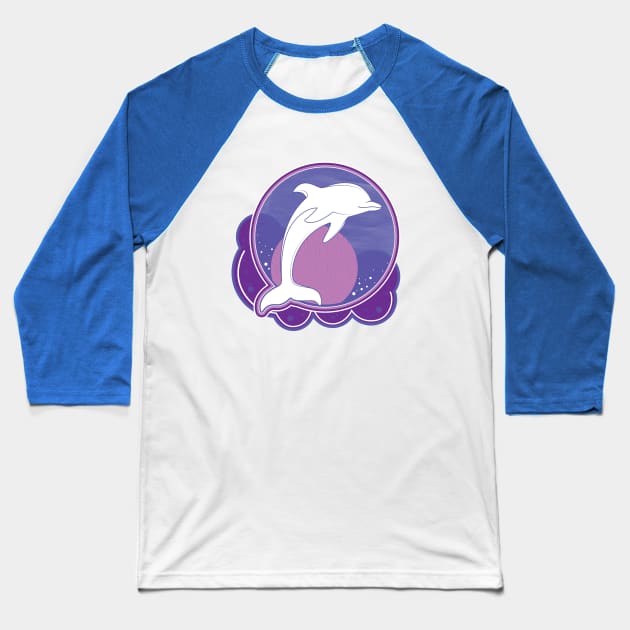 Dolphin Baseball T-Shirt by jondenby